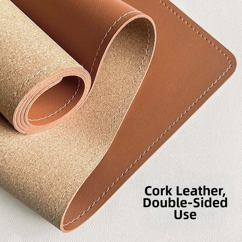 Leather Desk Pad - 데스크 블로터 가죽 필기 패드 코르크