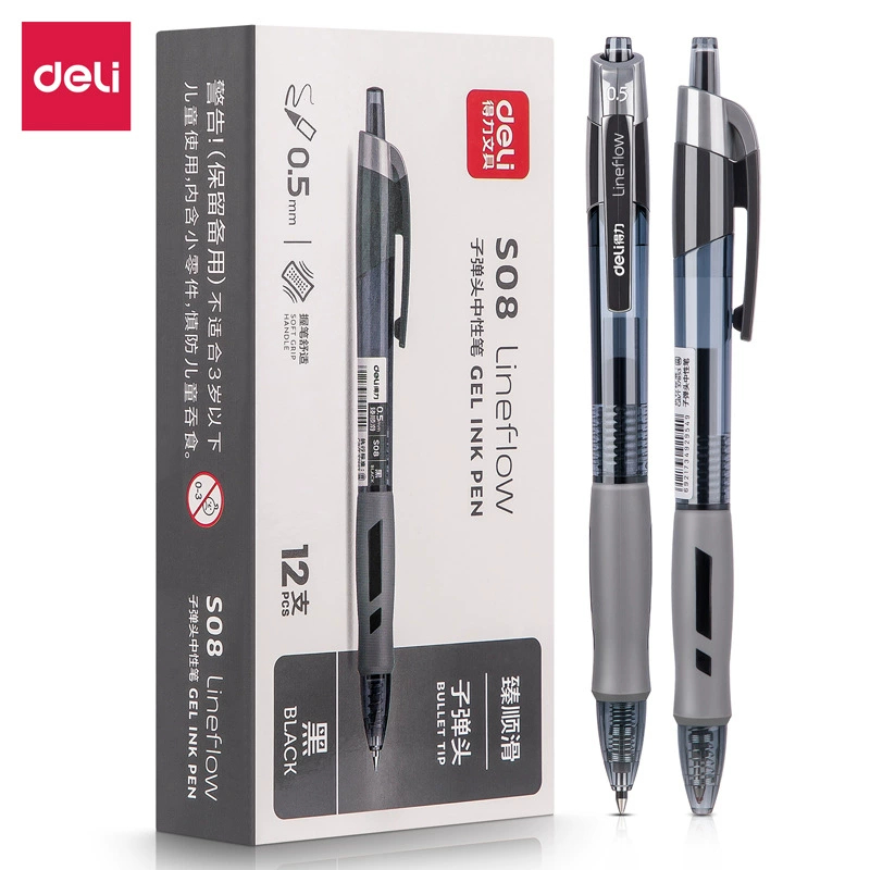 Pentel Pen Energel - DELI 젤 잉크 펜 0.5mm 12개/상자