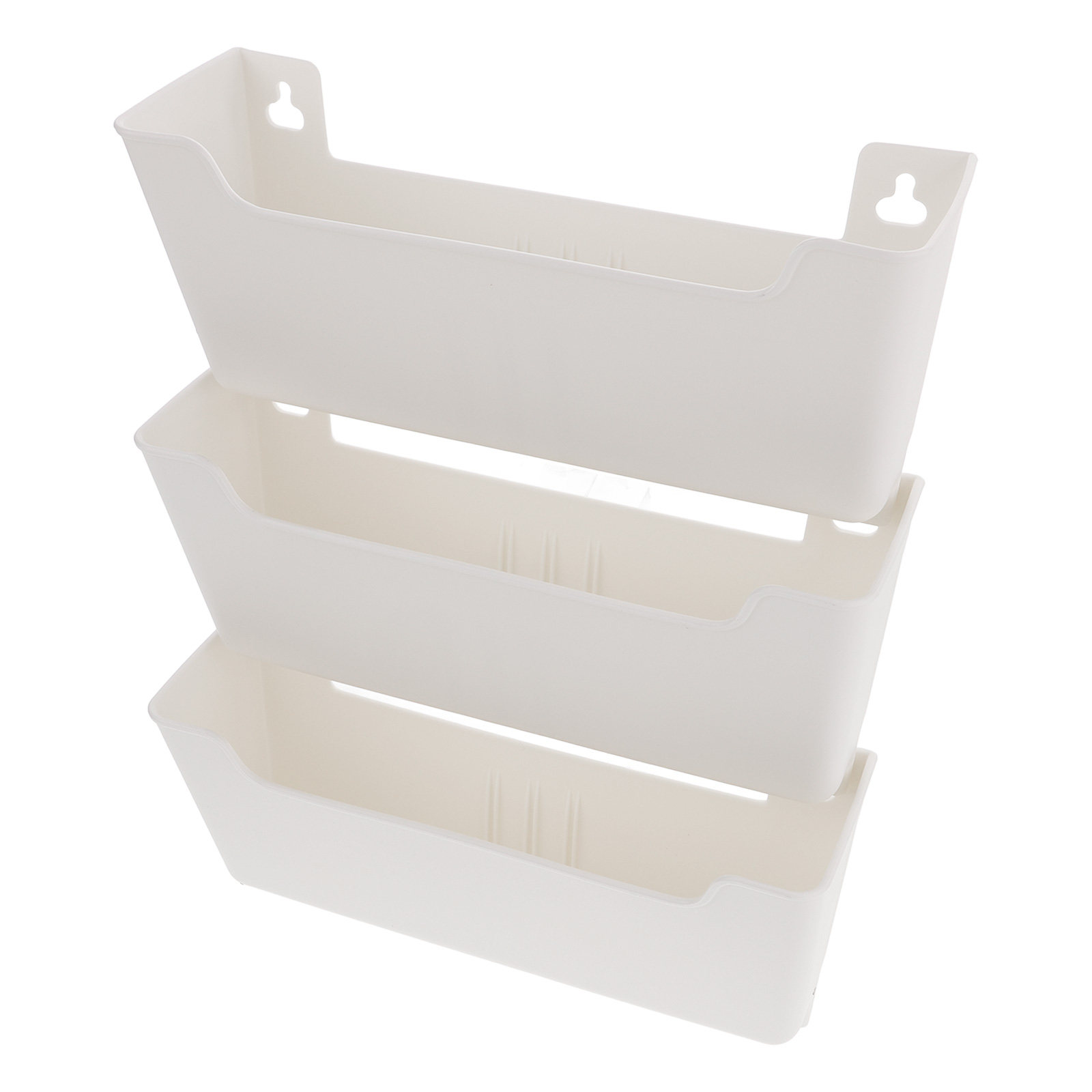 Magazine Holder Rack - 벽걸이형 파일 정리함 1세트, 투명 플라스틱