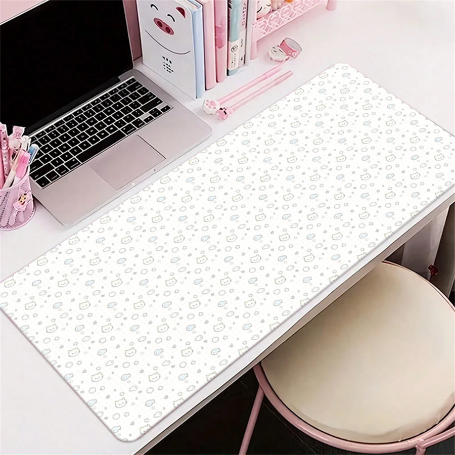Leather Desk Pad - 귀여운 가죽 책상 매트 식탁보 장식