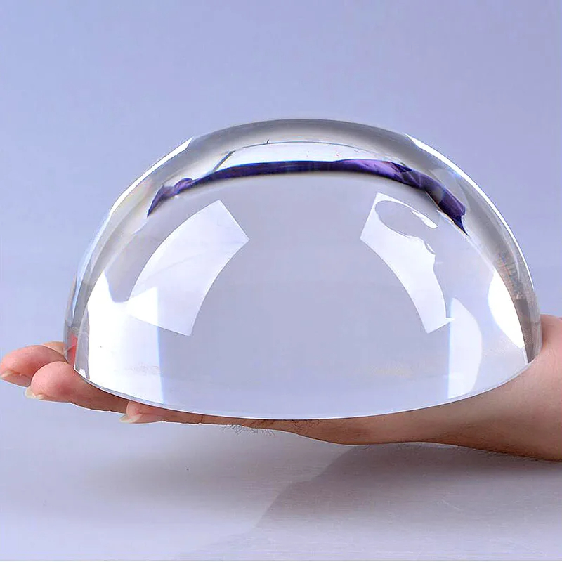 Paper Weight Crystal - 크리스탈 반구 유리 하프 볼, 종이