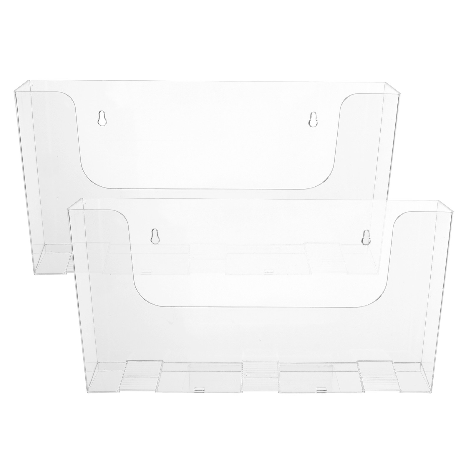 2Pcs 벽 파일 홀더 아크릴 투명 벽걸이 형 문서 주 - Magazine Holder Rack 리뷰 및 가격