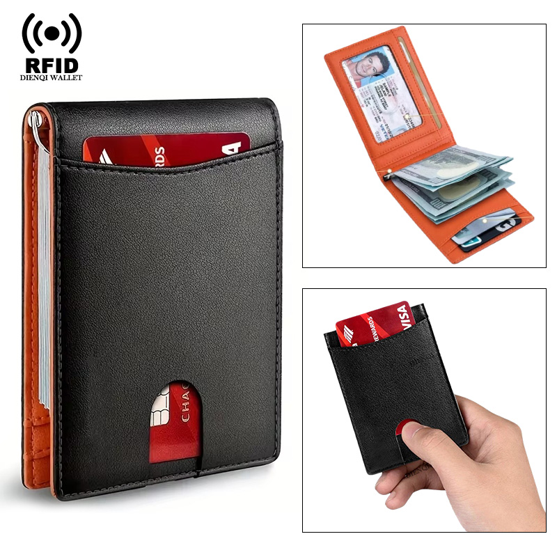 명함 지갑 신용 카드 지갑 남성용 가죽 초박형 스마트  - Index Card Holder 리뷰 및 가격