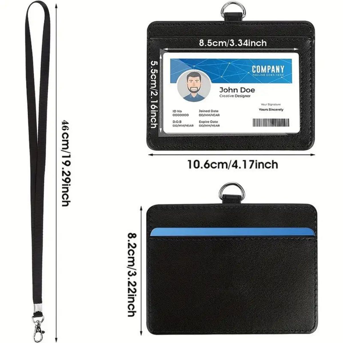 강화된 ID 끈과 업그레이드된 나일론 로프가 포함된 수 - Index Card Holder 리뷰 및 가격