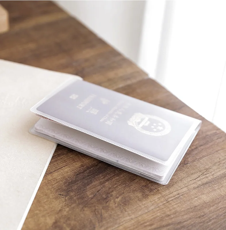 3Pcs 새로운 여권 보호 커버 투명 서리로 덥은 PV - Index Card Holder 리뷰 및 가격