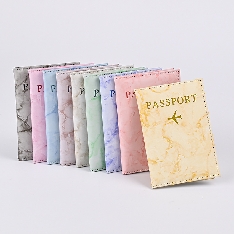 마카롱 컬러 대리석 패턴 여권 커버 초박형 문서 홀더  - Index Card Holder 리뷰 및 가격