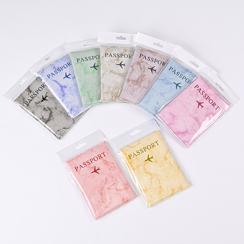 마카롱 컬러 대리석 패턴 여권 커버 초박형 문서 홀더  - Index Card Holder 리뷰 및 가격