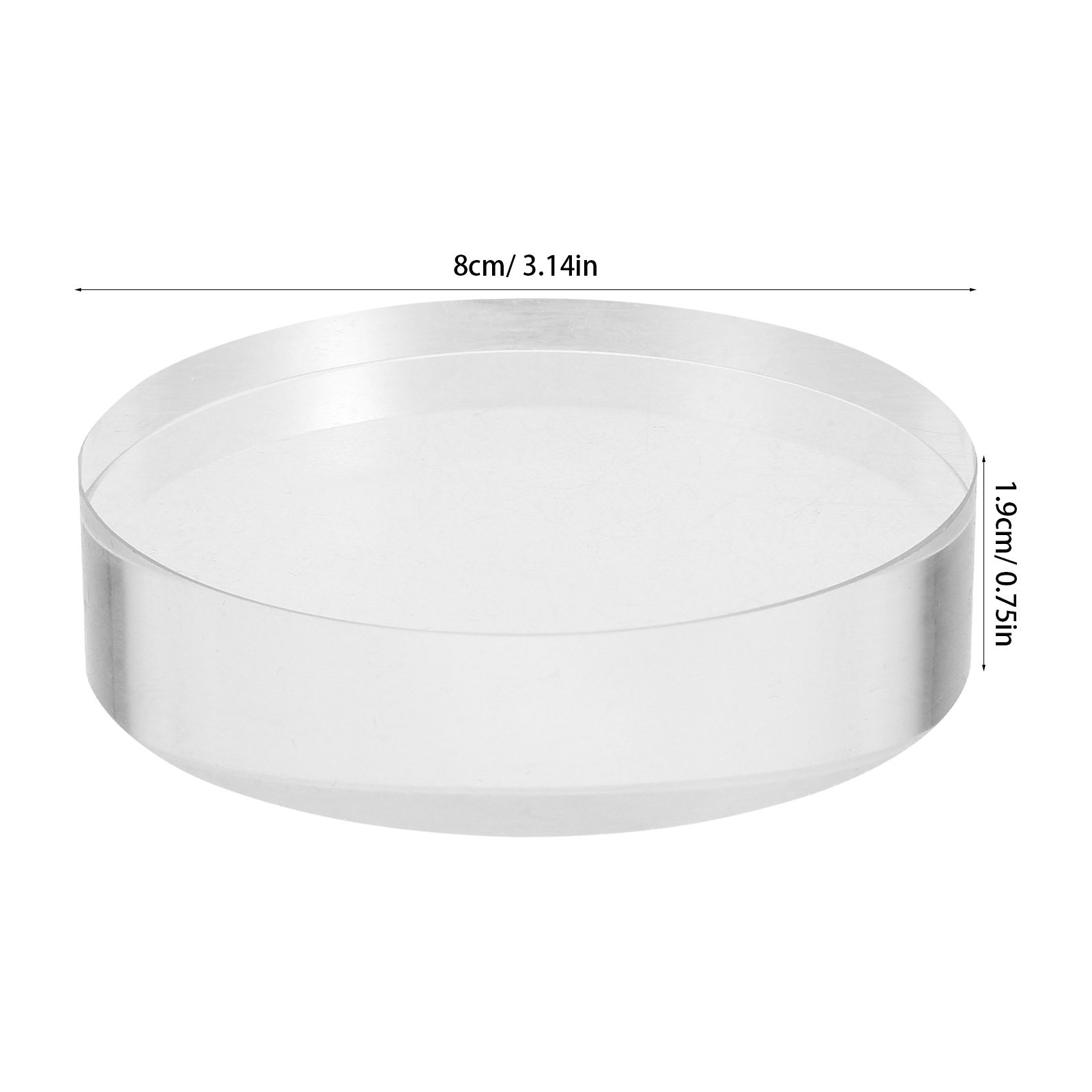 투명한 투명 크리스탈 원형 종이꽂이 유리 장식용 광택  - Paper Weight Crystal 리뷰 및 가격