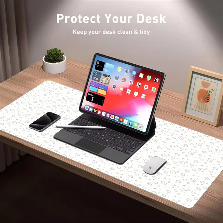 귀여운 가죽 책상 매트 식탁보 장식 핑크 애니메이션 Y - Leather Desk Pad 리뷰 및 가격