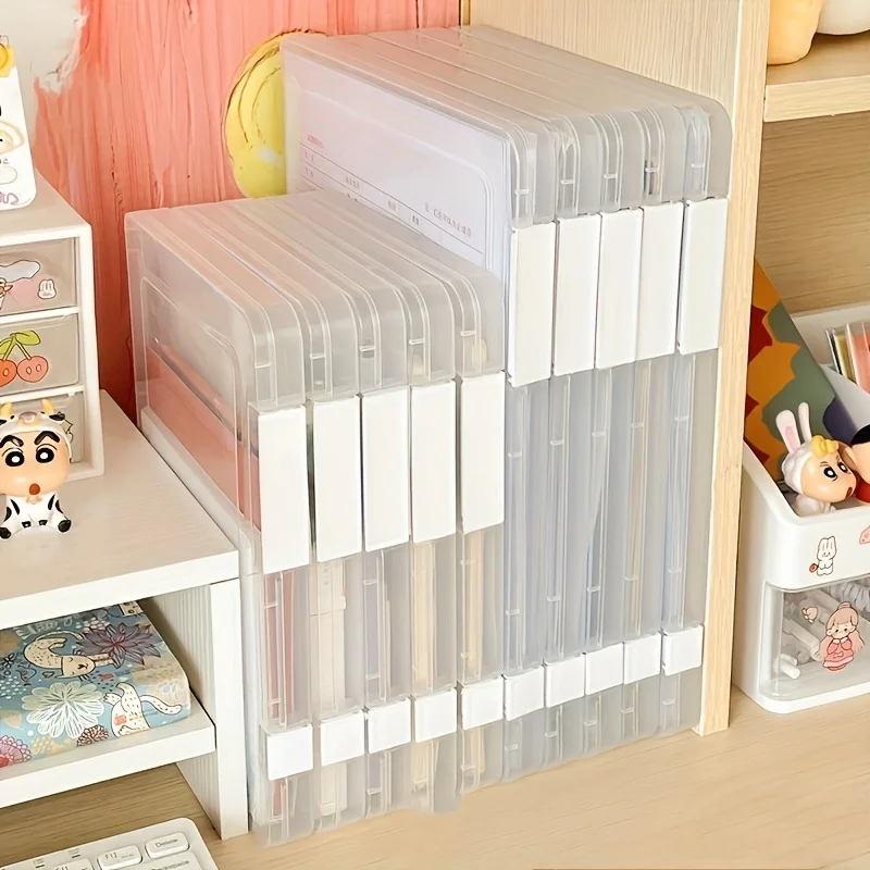 A4 파일 보관함 세트 5개입, 투명 이중 스냅 아카이 - Archive Box Set 리뷰 및 가격